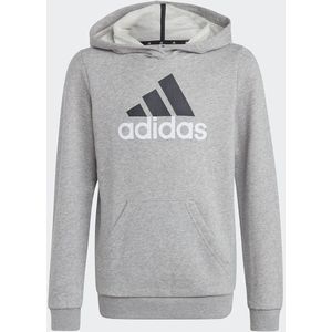 Hoodie ADIDAS SPORTSWEAR. Katoen materiaal. Maten 11/12 jaar - 144/150 cm. Grijs kleur