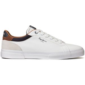 Sneakers Kenton Court PEPE JEANS. Polyurethaan materiaal. Maten 45. Wit kleur