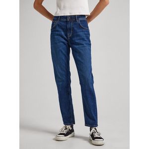 Rechte jeans tapered Violet, hoge taille PEPE JEANS. Denim materiaal. Maten Maat 30 (US) - Lengte 28. Blauw kleur