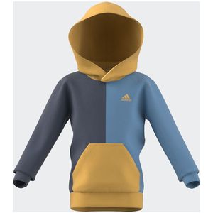 Hoodie in molton ADIDAS SPORTSWEAR. Molton materiaal. Maten 5/6 jaar - 108/114 cm. Blauw kleur