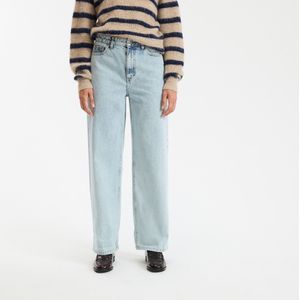 La Redoute Collections - Marceau - Wijde Jeans - Blauw - Denim Materiaal