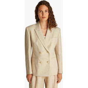Colbert met dubbele knopen TOMMY HILFIGER. Polyester materiaal. Maten 40 FR - 38 EU. Beige kleur