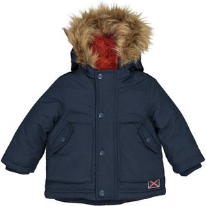 Parka met kap, fleecevoering LA REDOUTE COLLECTIONS. Polyester materiaal. Maten 3 mnd - 60 cm. Blauw kleur