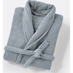 Scenario - Badjas - Grijsblauw - Katoen - Sjaalkraag