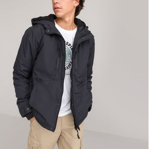 Warme parka met kap LA REDOUTE COLLECTIONS. Polyester materiaal. Maten S. Zwart kleur