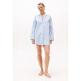 Tommy Hilfiger - Essential - Nachthemd - Lichtblauw/Lichtbruin/Wit - Katoen