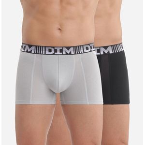Set van 2 boxershorts 3D Flex Air DIM. Polyester materiaal. Maten M. Zwart kleur