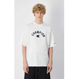 CHAMPION - T-shirt - Wit - Katoen - Korte Mouwen