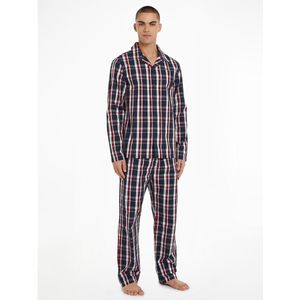 Geruite pyjama TOMMY HILFIGER. Katoen materiaal. Maten XL. Blauw kleur