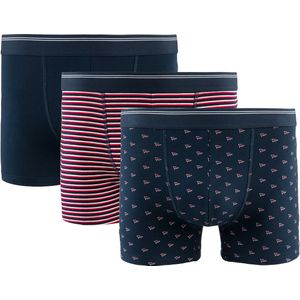 Set van 3 boxershorts LA REDOUTE COLLECTIONS. Bio katoen materiaal. Maten XL. Blauw kleur