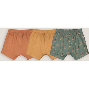 Set van 3 shorts LA REDOUTE COLLECTIONS. Katoen materiaal. Maten 3 mnd - 60 cm. Groen kleur