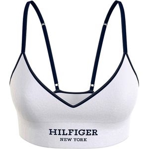 Tommy Hilfiger Uw0uw05218 Bh - Biologisch Katoen - Ribbelstructuur - Verstelbare Bandjes