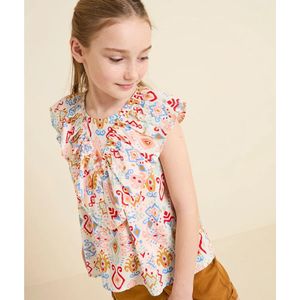 Bedrukte blouse met korte mouwen TAPE A L'OEIL. Katoen materiaal. Maten 10 jaar - 138 cm. Andere kleur