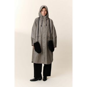 Cape met kap, vichy-ruitjes, VANNAH LEON & HARPER. Katoen materiaal. Maten 2(M). Beige kleur