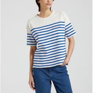 Gestreept T-shirt MONTPAR OUT OF OFFICE MAISON LABICHE. Katoen materiaal. Maten L. Blauw kleur