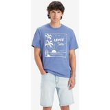 Levi's - Relaxed Fit T-shirt - Blauw - Katoen