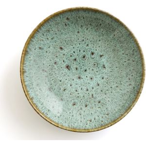 Set van 4 diepe borden in geëmailleerd aardewerk, Fara AM.PM. Zandsteen materiaal. Maten één maat. Groen kleur