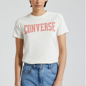 T-shirt korte mouwen Regular CONVERSE. Katoen materiaal. Maten S. Beige kleur