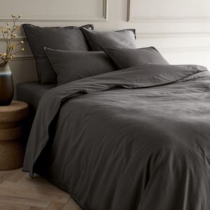 Gypse - Dekbedovertrek - Houtskool - Gewassen Voilekatoen