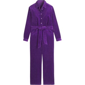 Jumpsuit met lange mouwen LA REDOUTE COLLECTIONS. Katoen materiaal. Maten 34 FR - 32 EU. Violet kleur