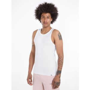 Tanktop CALVIN KLEIN JEANS. Katoen materiaal. Maten XXL. Wit kleur