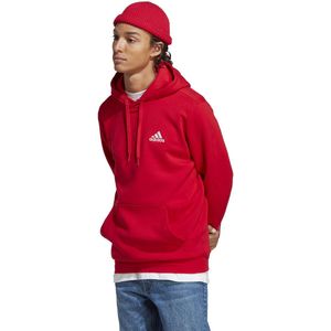 Hoodie met klein logo ADIDAS SPORTSWEAR. Katoen materiaal. Maten XXL. Rood kleur