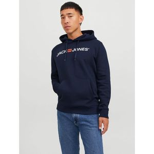 JACK & JONES ESSENTIALS Hoodie JJECORP met Logo Donkerblauw