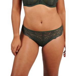 MISS SANS COMPLEXE - Tanga - Groen - Polyamide - Tule en Kant