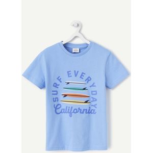 T-shirt met korte mouwen, bio katoen TAPE A L'OEIL. Katoen materiaal. Maten 6 jaar - 114 cm. Blauw kleur