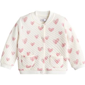 Gewatteerde bedrukte sweater LA REDOUTE COLLECTIONS. Katoen materiaal. Maten 2 jaar - 86 cm. Beige kleur