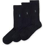 Polo Ralph Lauren - Sokken - Zwart - Katoen - 3-Pack