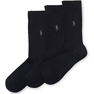 Polo Ralph Lauren - Sokken - Zwart - Katoen - 3-Pack