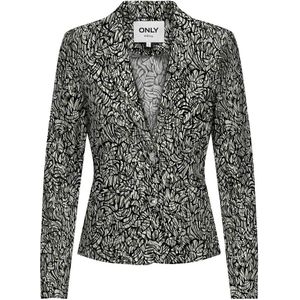 ONLY - Getailleerd Blazerjasje - Groen - Bloemenprint