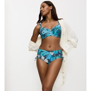 TRIUMPH - Summer Fleur - Bikinislip - Blauw - 77% Polyamide, 23% Elasthan