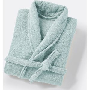 Scenario - Badjas - Celadon - Katoen - Sjaalkraag - 350 g/m²