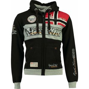 Geographical Norway - Zip-up Hoodie - Zwart - Katoen