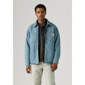 LEVI'S - Omkeerbaar Jasje - Blauw - Denim en Sherpa - Katoen