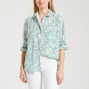 Blouse met bloemenprint TOKYO PIYA DES PETITS HAUTS. Katoen materiaal. Maten 3(L). Geel kleur