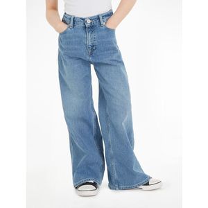 Wijde jeans TOMMY HILFIGER. Katoen materiaal. Maten 10 jaar - 138 cm. Blauw kleur