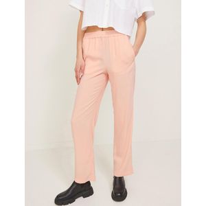 Rechte broek met hoge taille JJXX. Polyester materiaal. Maten L / L30. Roze kleur