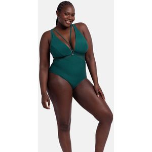 Steunend badpak Bati DORINA.  materiaal. Maten L. Groen kleur