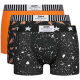 Set van 3 boxershorts Dim Vibes DIM. Polyester materiaal. Maten XL. Oranje kleur