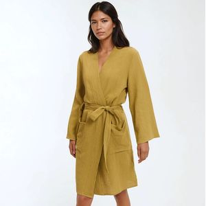 LA REDOUTE COLLECTIONS - Badjas - Olijfgroen - Tetra Materiaal