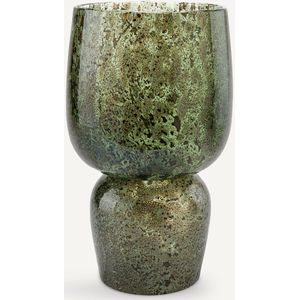Remus - Vaas - Groen - Glas - Met Reactief Effect