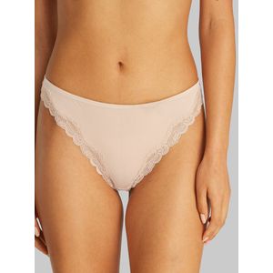 CALVIN KLEIN UNDERWEAR - String Sheer Lace - Beige - Polyamide