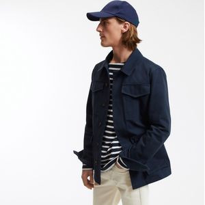 LA REDOUTE COLLECTIONS - Halflang Safari-jasje - Marineblauw - Katoen