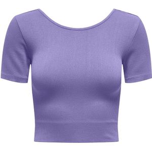 T-shirt cropped Jaia Life ONLY PLAY. Polyamide materiaal. Maten S/M. Violet kleur