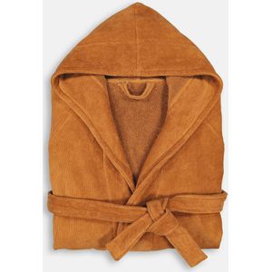 LA REDOUTE INTERIEURS - Trizie - Badjas met Kap - Hazelnoot - 100% Katoen