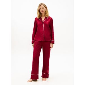TOMMY HILFIGER - Pyjamashirt - Rood - Katoen