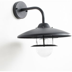 Wandlamp voor buiten/badkamer in ijzermetaal, Noria AM.PM. Metaal materiaal. Maten lamp. Zwart kleur